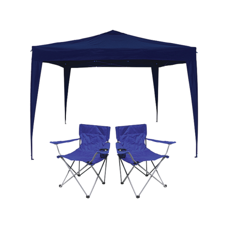 Gazebo Chair Combo 3x3m Blue